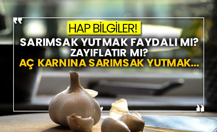 Hap bilgiler! Sarımsak yutmak faydalı mı? Zayıflatır mı? Aç karnına sarımsak yutmak…