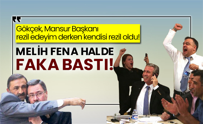 Gökçek, Mansur Başkanı rezil edeyim derken kendisi rezil oldu! Melih fena halde faka bastı!