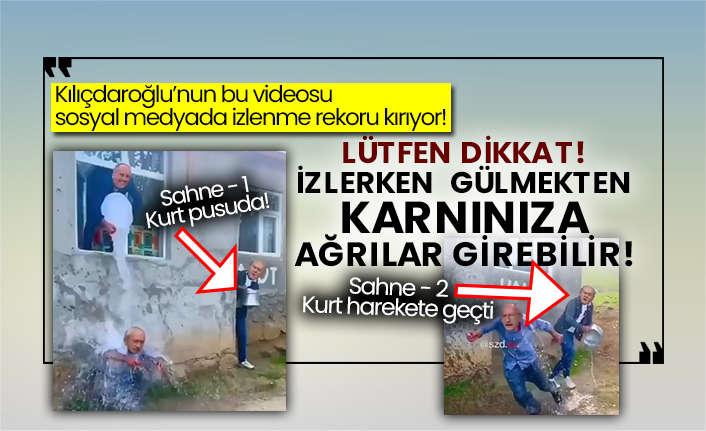Kılıçdaroğlu’nun bu video sosyal medyada izlenme rekoru kırıyor! Lütfen Dikkat! İzlerken karnınıza gülmekten ağrılar girebilir!
