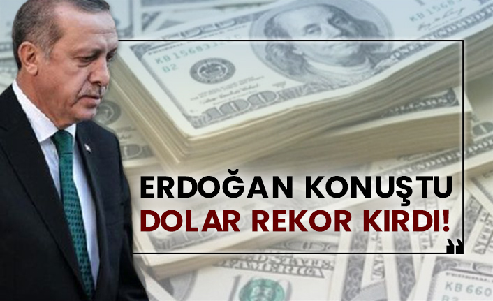 Erdoğan konuştu dolar rekor kırdı!
