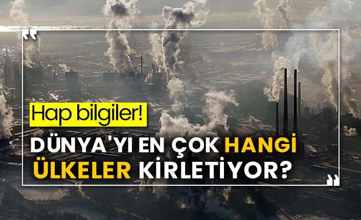 Dünya'yı en çok hangi ülkeler kirletiyor?