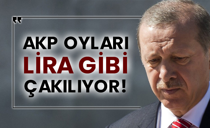 AKP oyları Lira gibi çakılıyor!