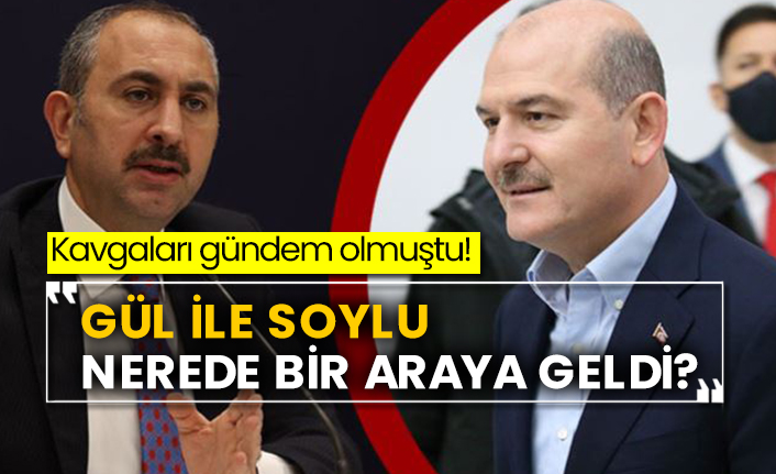 Kavgaları gündem olmuştu!  Gül ile Soylu nerede bir araya geldi?