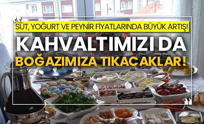 Süt, yoğurt ve peynir fiyatlarında büyük artış! Kahvaltımızı da boğazımıza tıkacaklar!