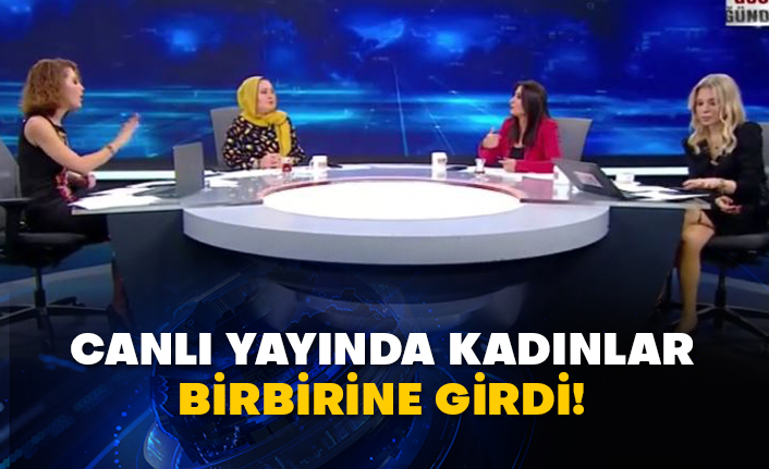 Habertürk'te HT MASA programında canlı yayında kadınlar birbirine girdi!