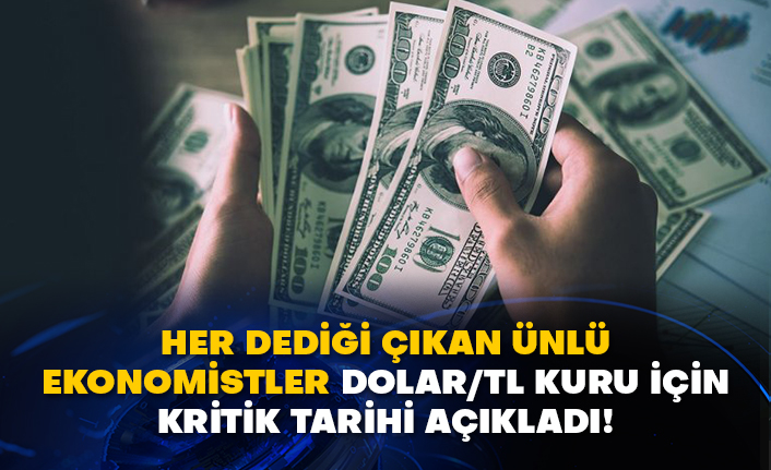 Her dediği çıkan ünlü ekonomistler dolar/TL kuru için kritik tarihi açıkladı!