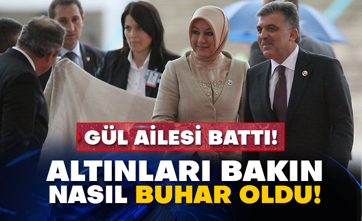 Gül ailesi battı!  Altınları bakın nasıl buhar oldu!