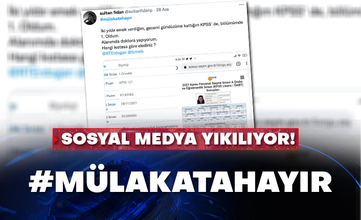 Sosyal medya yıkılıyor! #mülakatahayır