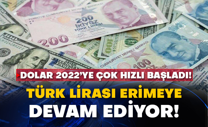 Dolar 2022’ye çok hızlı başladı! Türk Lirası erimeye devam ediyor!