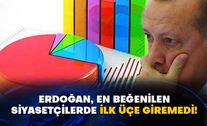 Erdoğan, en beğenilen siyasetçilerde ilk üçe giremedi!