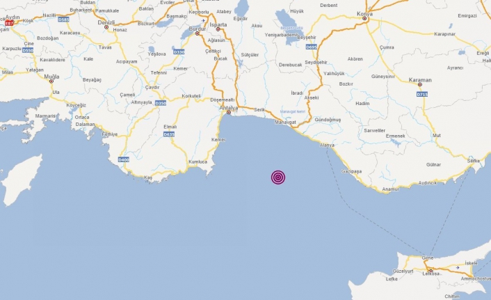 Antalya'da deprem
