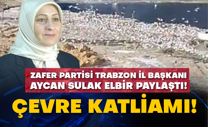 Zafer partisi Trabzon İl Başkanı Aycan Sulak Elbir paylaştı! Çevre katliamı!
