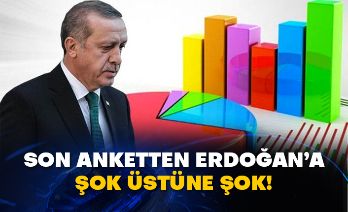 Son anketten Erdoğan’a şok üstüne şok!