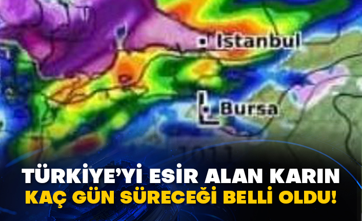 Türkiye’yi esir alan karın kaç gün süreceği belli oldu!