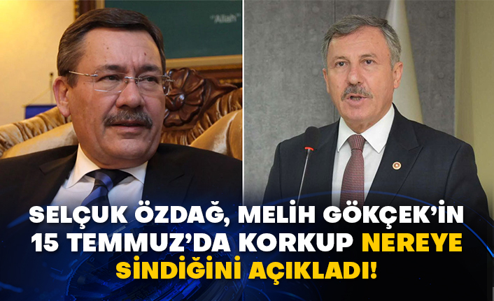 Selçuk Özdağ, Melih Gökçek’in 15 Temmuz’da korkup nereye sindiğini açıkladı!
