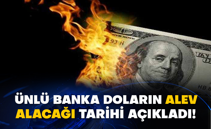 Ünlü banka doların alev alacağı tarihi açıkladı!
