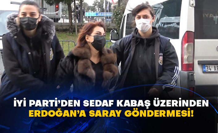 İyi Parti’den Sedaf Kabaş üzerinden Erdoğan’a Saray göndermesi!