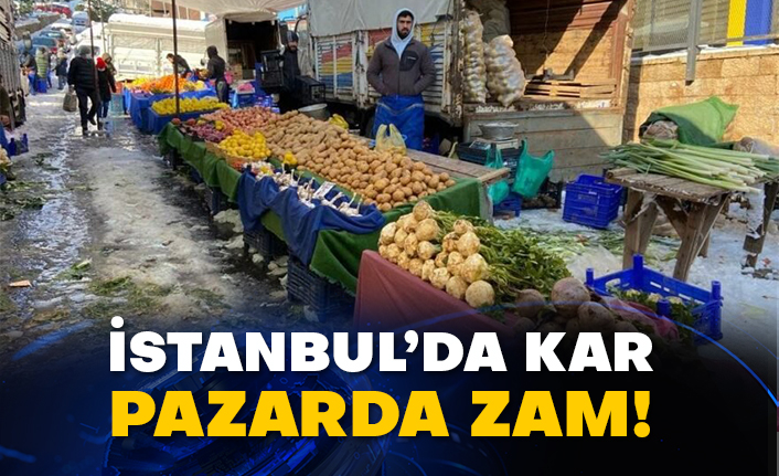 İstanbul’da kar pazarda zam!