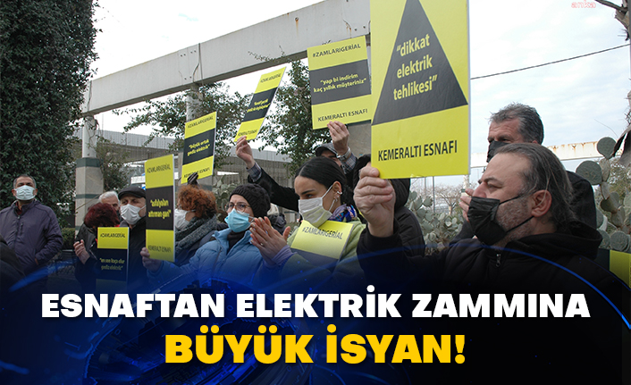 Esnaftan elektrik zammına büyük isyan!