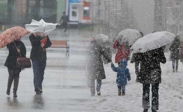 Meteoroloji uyardı: Kar ve sağanak yağışa dikkat!