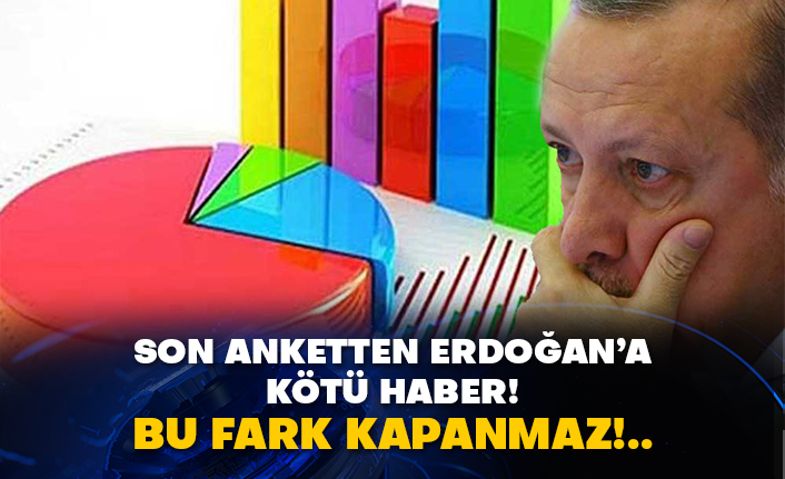 Son anketten Erdoğan’a kötü haber! Bu fark kapanmaz!..