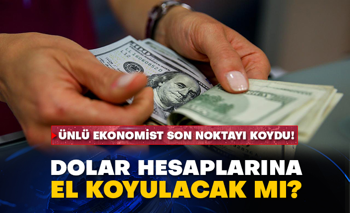 Ünlü ekonomist son noktayı koydu! Dolar hesaplarına el koyulacak mı?