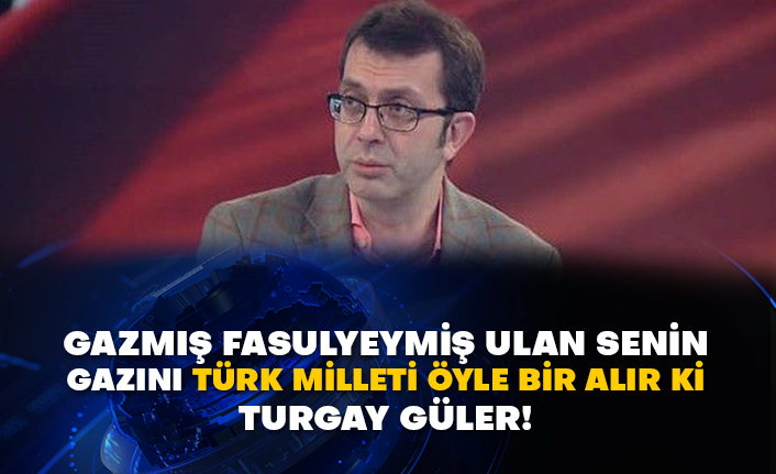Gazmış fasulyeymiş ulan senin gazını Türk Milleti öyle bir alır ki Turgay Güler