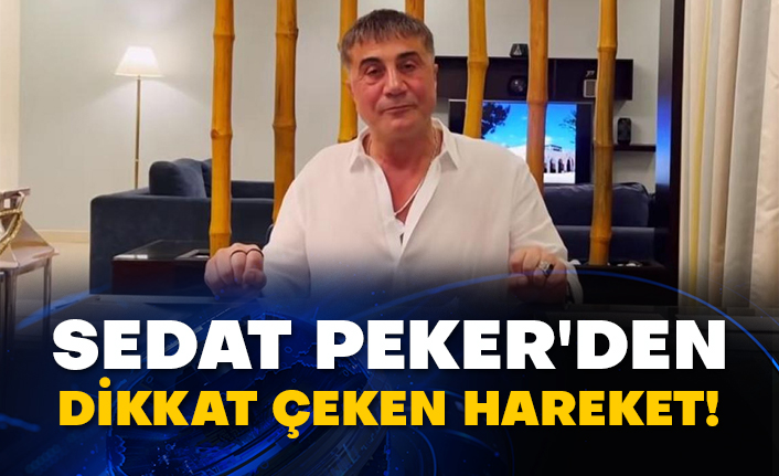 Sedat Peker'den dikkat çeken hareket!