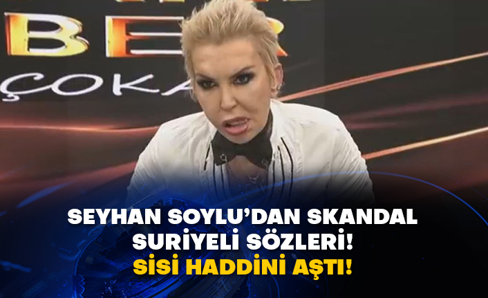 Seyhan Soylu’dan skandal Suriyeli sözleri! Sisi haddini aştı!
