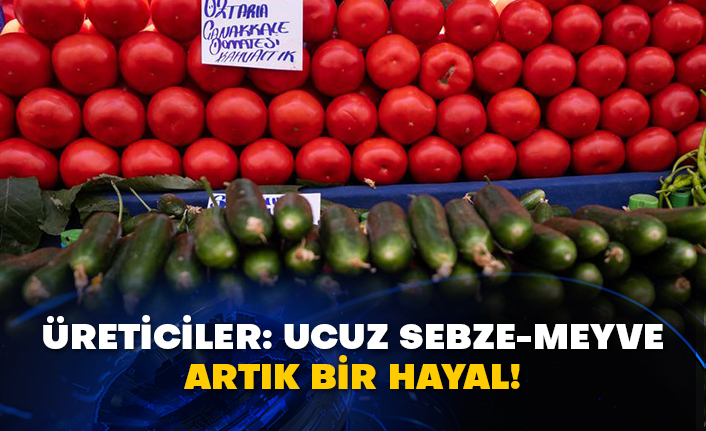 Üreticiler: Ucuz sebze-meyve artık bir hayal!