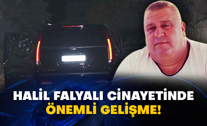 Halil Falyalı cinayetinde önemli gelişme!