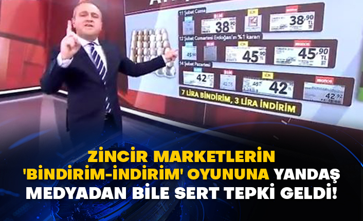 Zincir marketlerin 'bindirim-indirim' oyununa yandaş medyadan bile sert tepki geldi!
