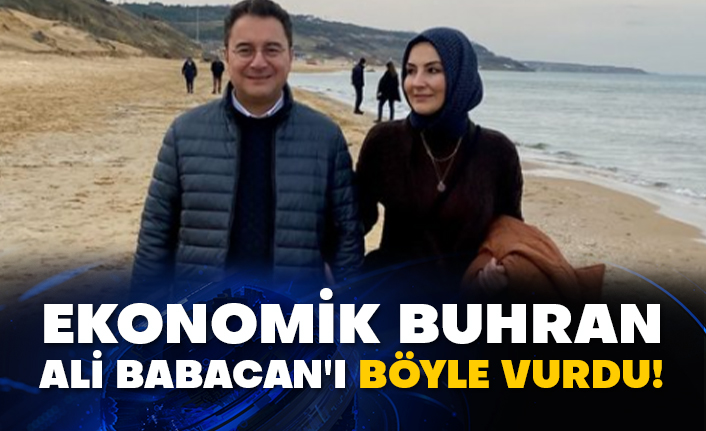 Ekonomik buhran Ali Babacan'ı böyle vurdu!