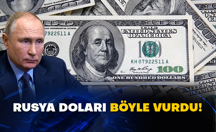 Rusya doları böyle vurdu!