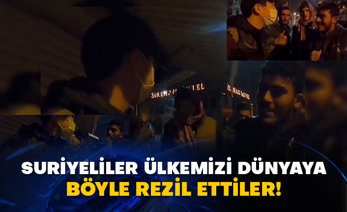 Suriyeliler ülkemizi dünyaya böyle rezil ettiler!
