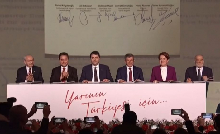 6 lider tarihi imzayı attı: Güçlendirilmiş Parlamenter Sistem Mutabakat Metni açıklandı