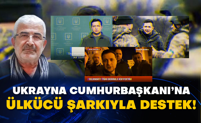 Sosyal medyada paylaşım rekoru kırıyor! Ukrayna Cumhurbaşkanı Zelenski’ye Ülkücü şarkıyla destek!