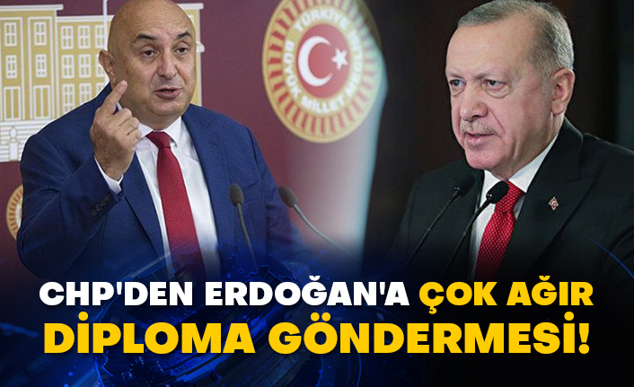 CHP'den Erdoğan'a çok ağır diploma göndermesi!