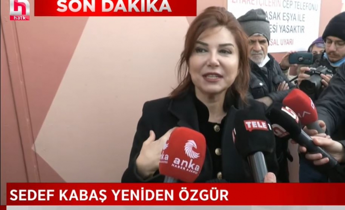 Sedef Kabaş cezaevi önünde konuştu