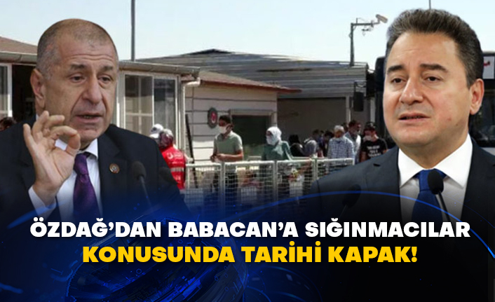 Ümit Özdağ’dan Ali Babacan’a sığınmacılar konusunda tarihi kapak!