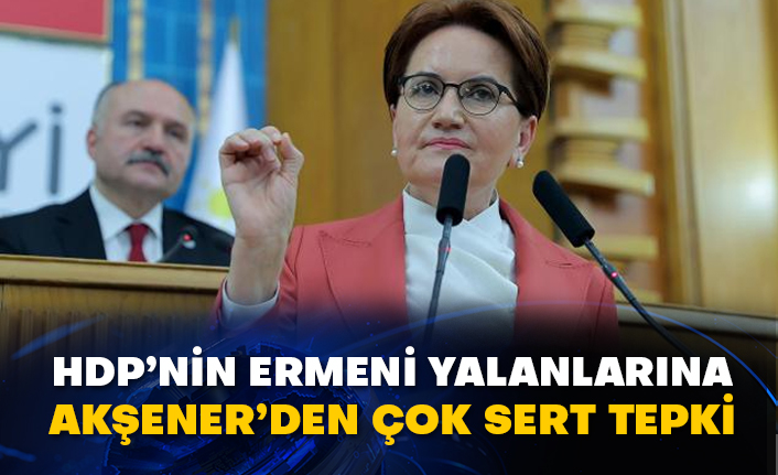 HDP’nin Ermeni yalanlarına Meral Akşener’den çok sert tepki