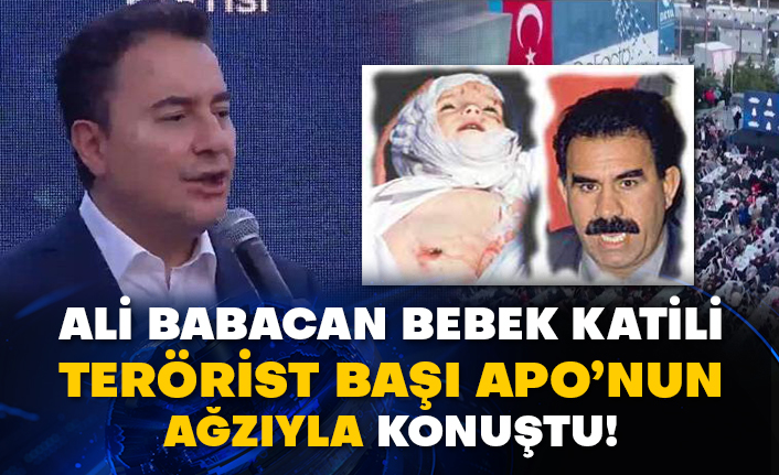 DEVA Partisi Genel Başkanı Ali Babacan bebek katili terörist başı Apo’nun ağzıyla konuştu!