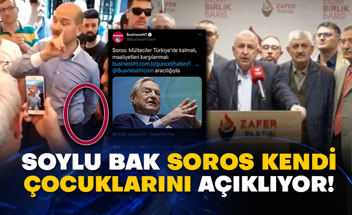 Soylu bak Soros kendi çocuklarını açıklıyor!