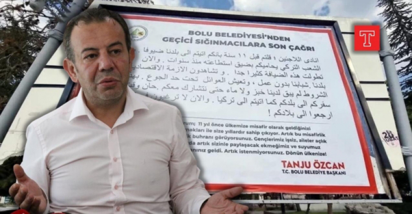 Türk Milleti'nin Başkanı Tanju Özcan'dan sığınmacılara çağrı: "Artık istenmiyorsunuz, dönün ülkenize"