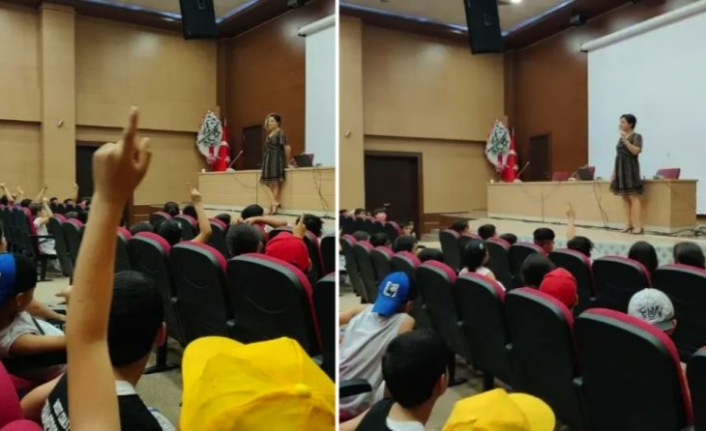Müftülük personeli eğitim veren avukatın anlattıklarına değil etek boyuna takıldı