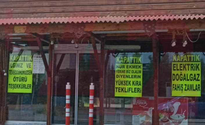 Konyalı esnaf faturalar ve kiraların çok yüksek olduğunu sebep göstererek dükkanını kapattı