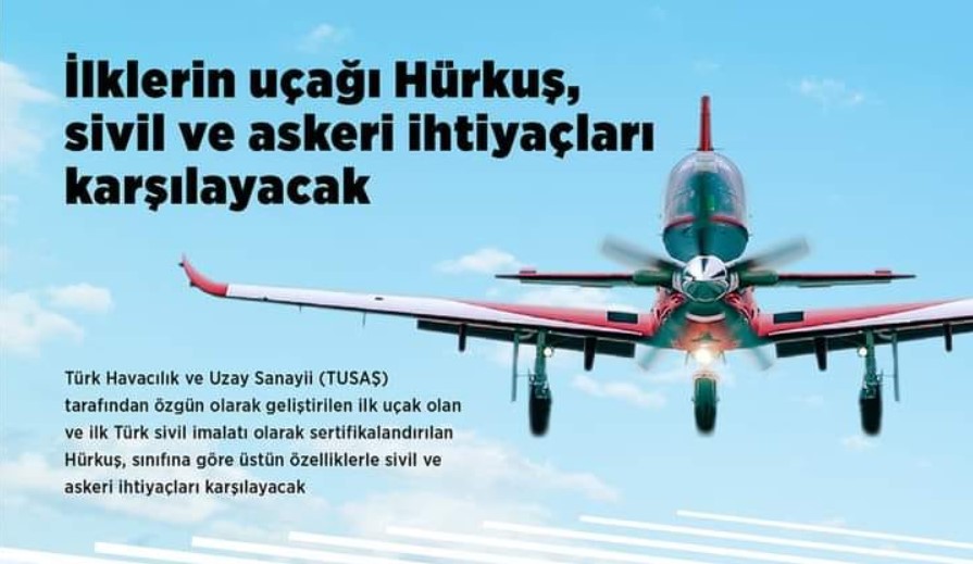 YERLİ VE MİLLİ MARKA UÇAĞIMIZ: HÜRKUŞ