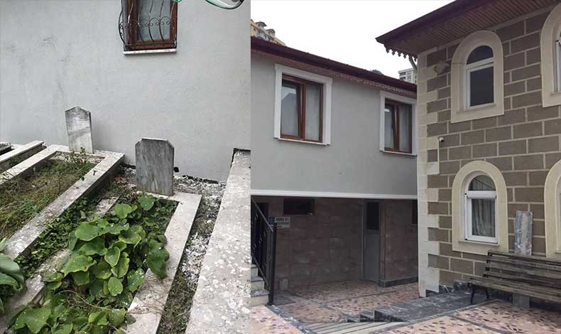 MEZARLARIN DİBİNE EV YAPTILAR