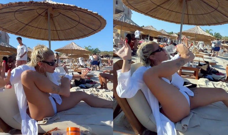 İrem Derici'den plajda akıl almaz hareket