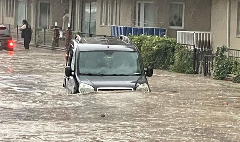 Bursa'da sel felaketi!